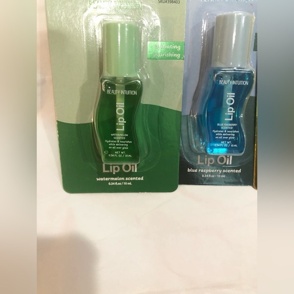 2 hydrating & nourishing lip oils in peach blue raspberry lemon grape watermelon - Picture 8 of 14